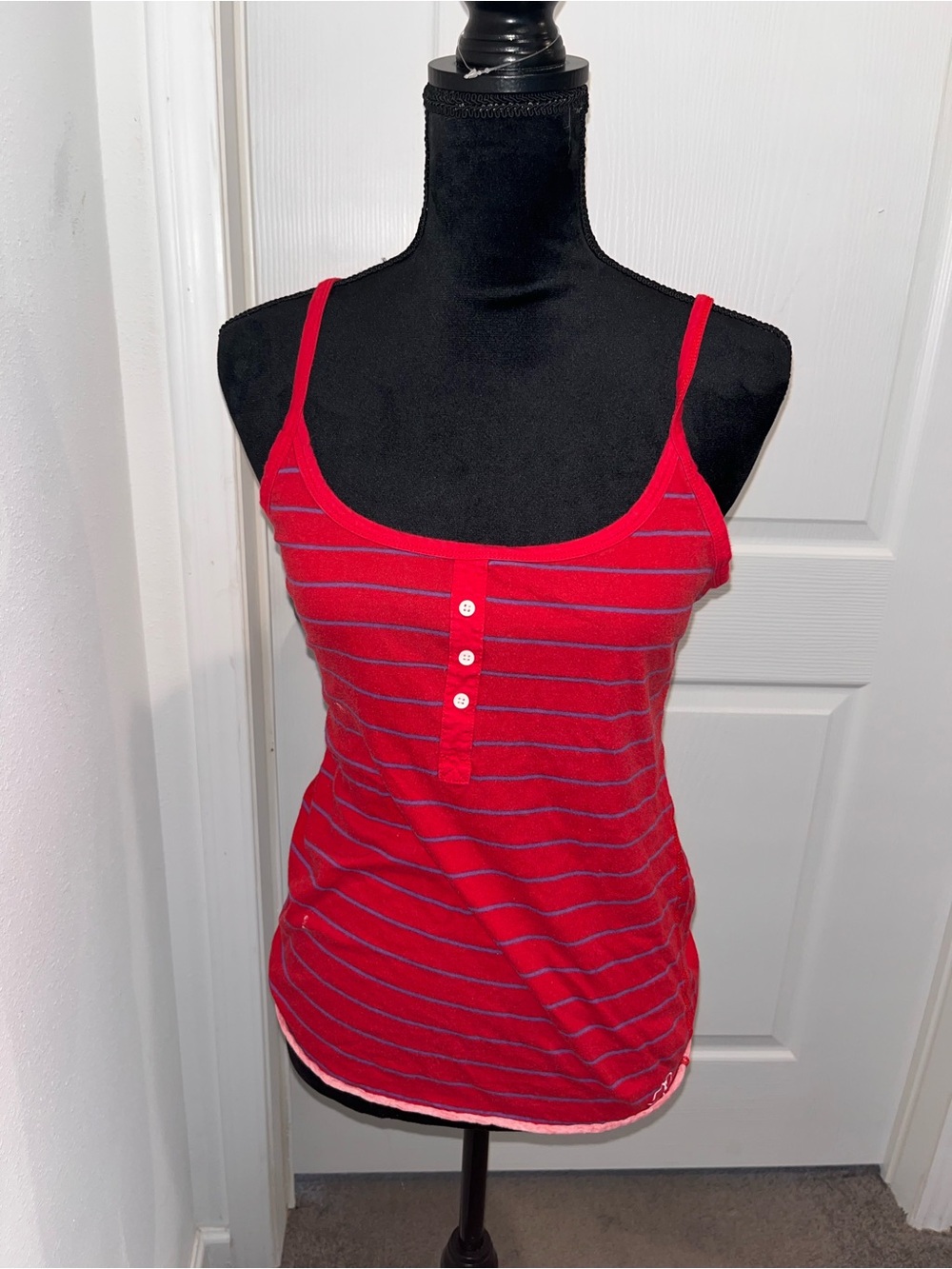 OP Y2K Red Striped Scoop-Neck Tanks
